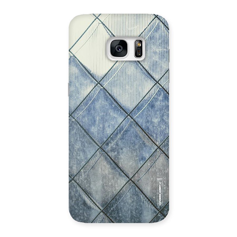 Steel Blue Pattern Back Case for Galaxy S7 Edge
