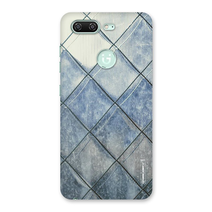 Steel Blue Pattern Back Case for Gionee S10