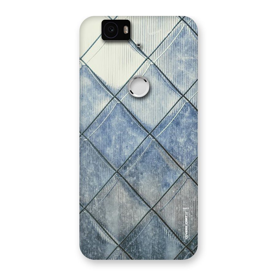 Steel Blue Pattern Back Case for Google Nexus-6P