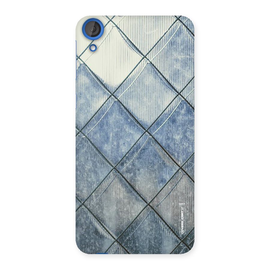 Steel Blue Pattern Back Case for HTC Desire 820