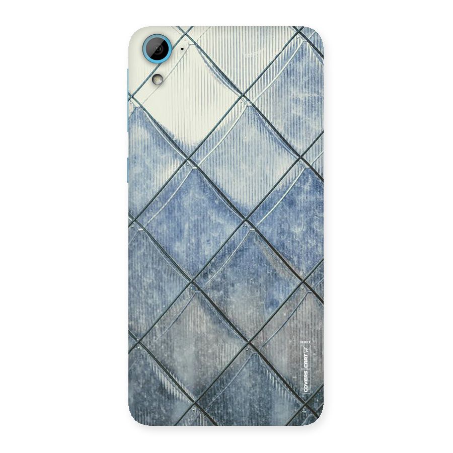 Steel Blue Pattern Back Case for HTC Desire 826
