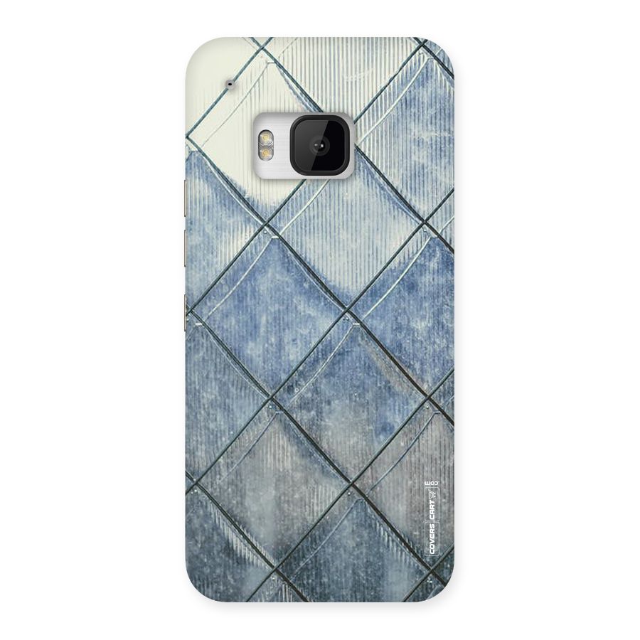 Steel Blue Pattern Back Case for HTC One M9