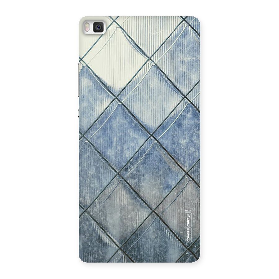 Steel Blue Pattern Back Case for Huawei P8