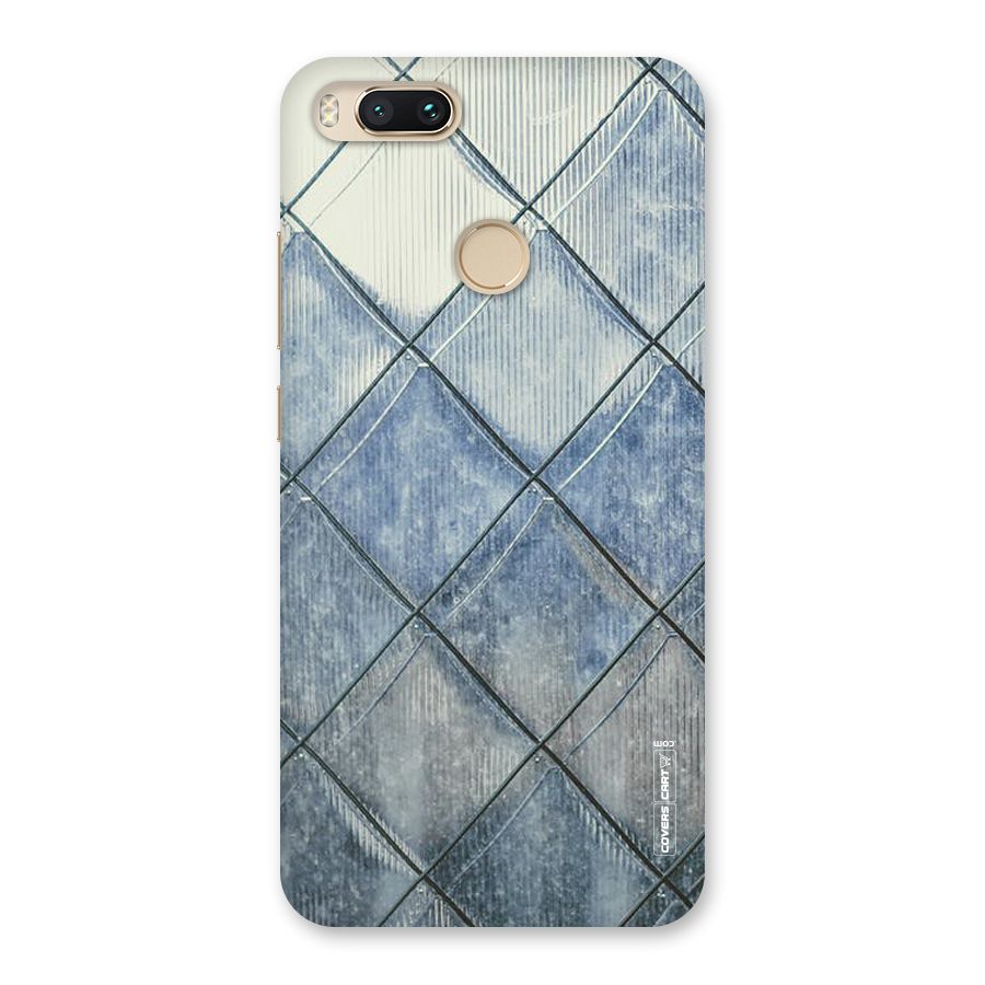 Steel Blue Pattern Back Case for Mi A1