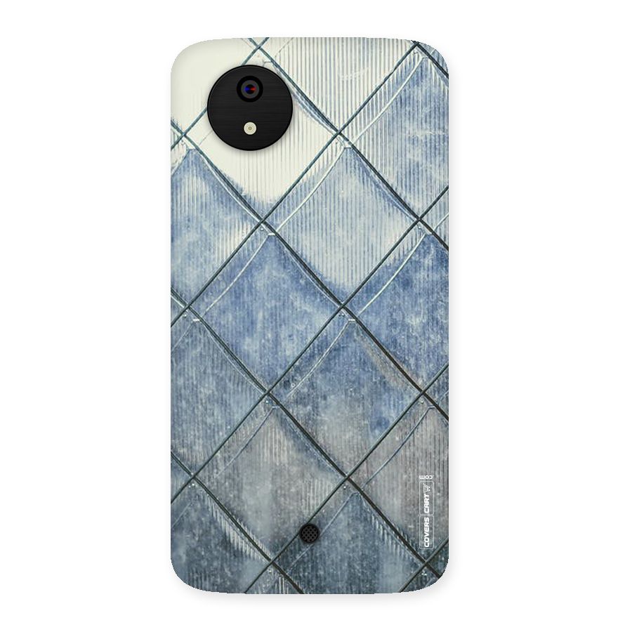 Steel Blue Pattern Back Case for Micromax Canvas A1