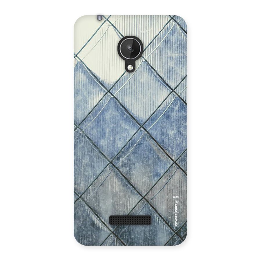 Steel Blue Pattern Back Case for Micromax Canvas Spark Q380