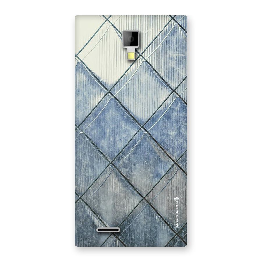 Steel Blue Pattern Back Case for Micromax Canvas Xpress A99