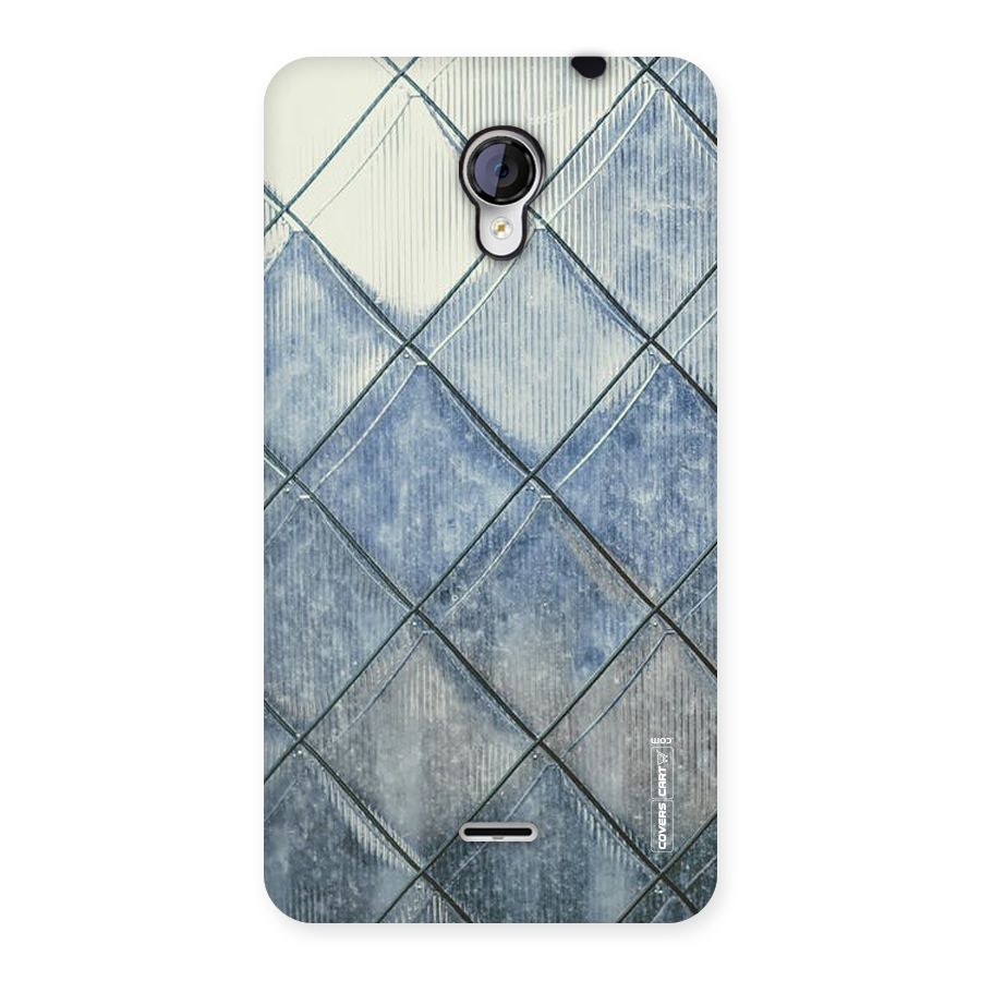 Steel Blue Pattern Back Case for Micromax Unite 2 A106