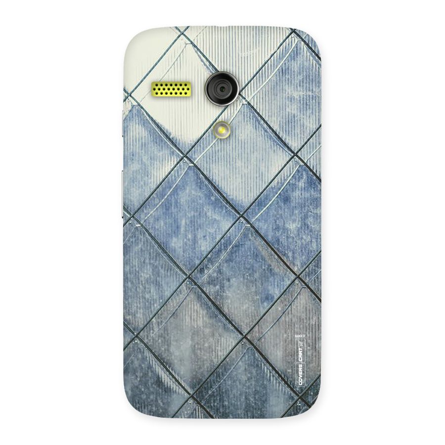 Steel Blue Pattern Back Case for Moto G