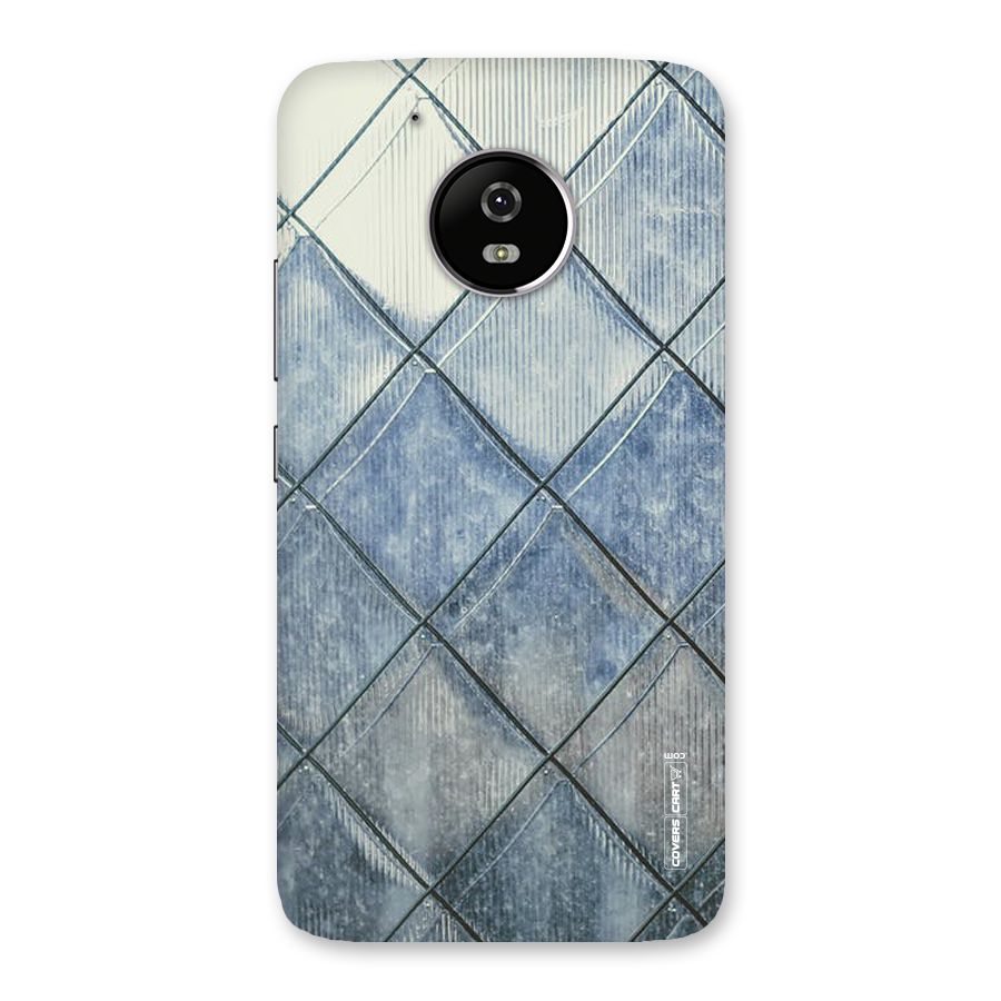 Steel Blue Pattern Back Case for Moto G5