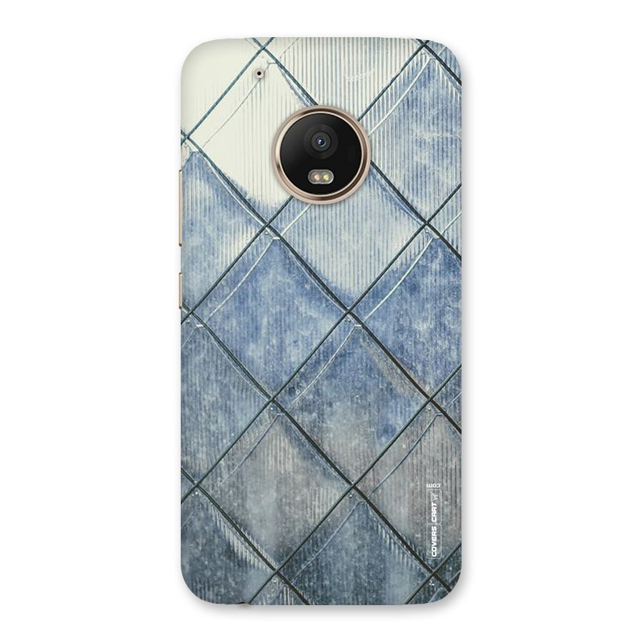 Steel Blue Pattern Back Case for Moto G5 Plus
