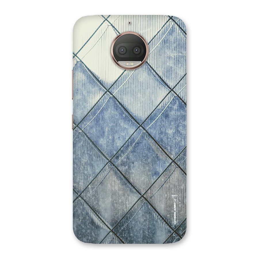 Steel Blue Pattern Back Case for Moto G5s Plus