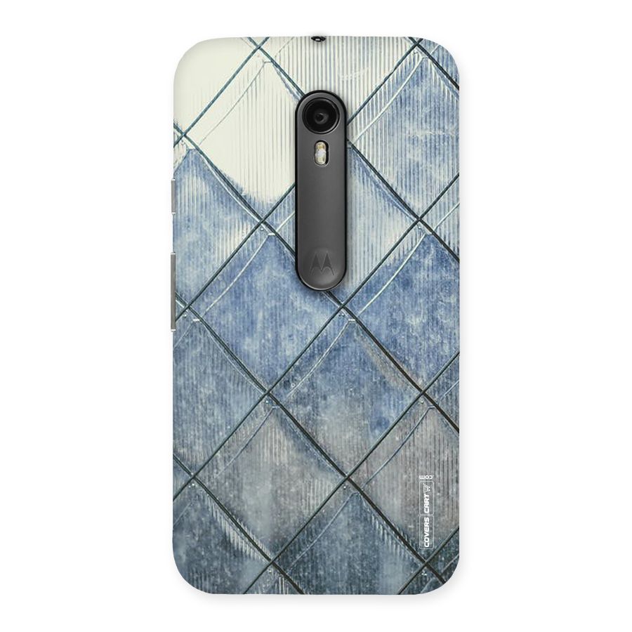 Steel Blue Pattern Back Case for Moto G Turbo