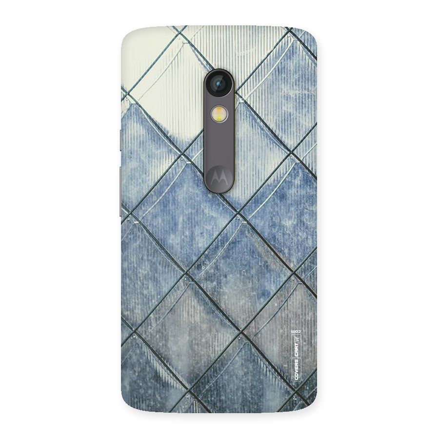 Steel Blue Pattern Back Case for Moto X Play
