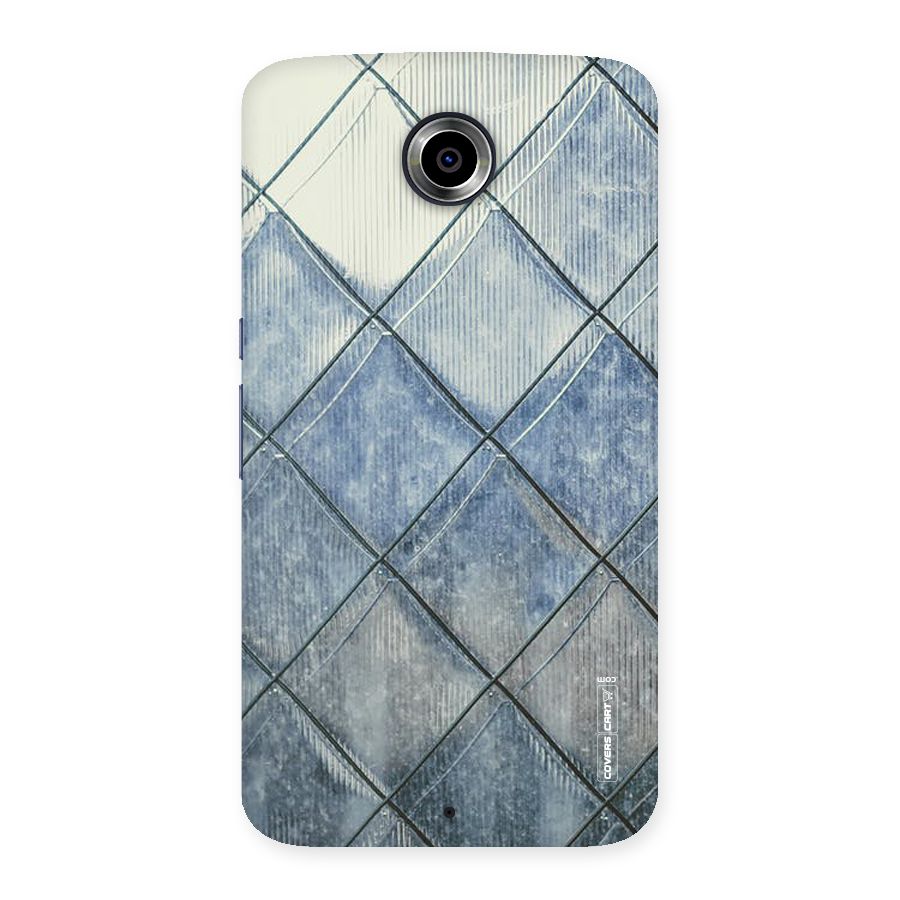 Steel Blue Pattern Back Case for Nexsus 6