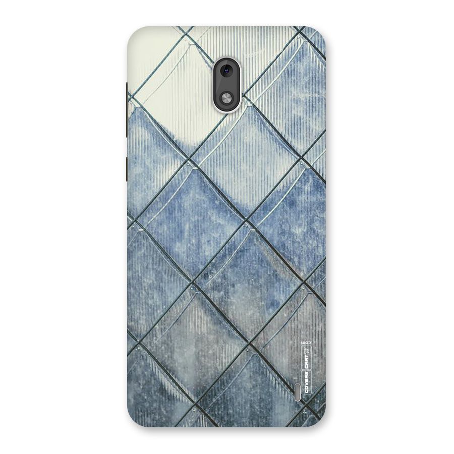 Steel Blue Pattern Back Case for Nokia 2