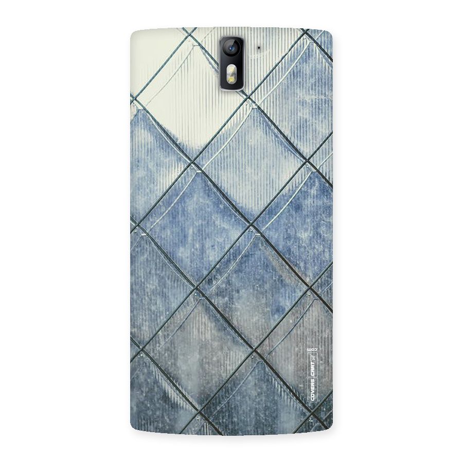 Steel Blue Pattern Back Case for One Plus One