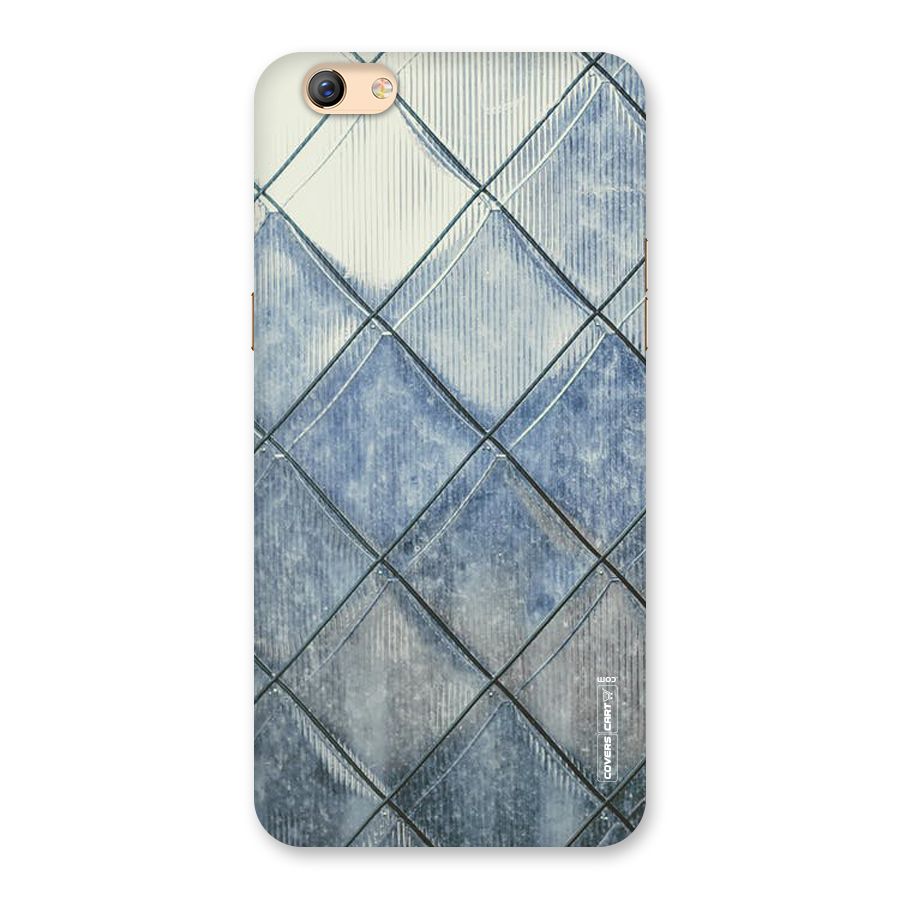 Steel Blue Pattern Back Case for Oppo F3 Plus