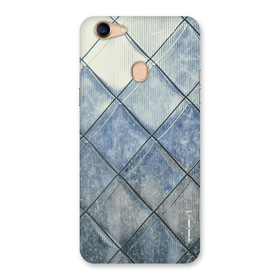 Steel Blue Pattern Back Case for Oppo F5