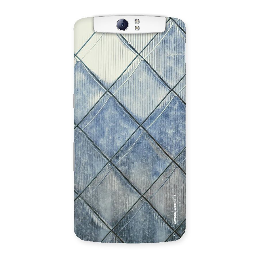 Steel Blue Pattern Back Case for Oppo N1