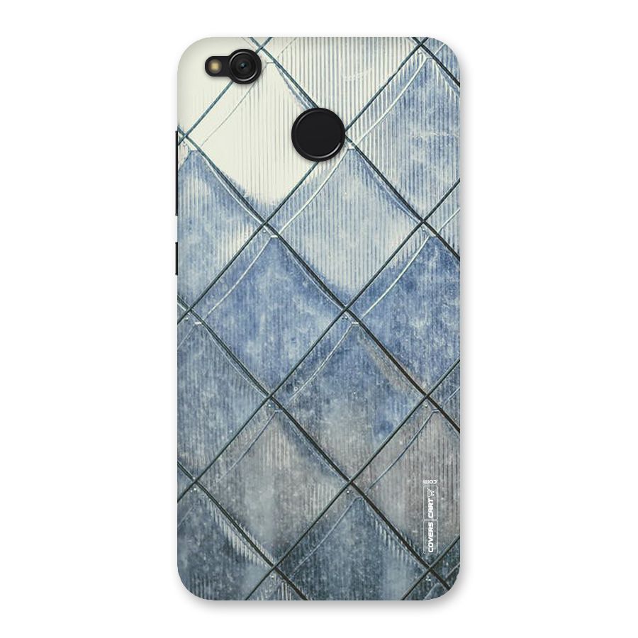 Steel Blue Pattern Back Case for Redmi 4