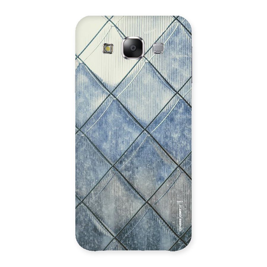 Steel Blue Pattern Back Case for Samsung Galaxy E5