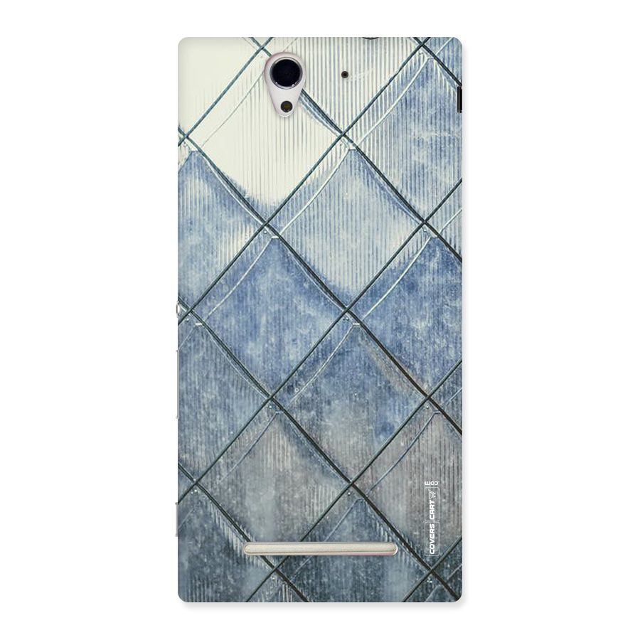 Steel Blue Pattern Back Case for Sony Xperia C3