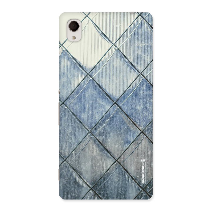Steel Blue Pattern Back Case for Sony Xperia M4