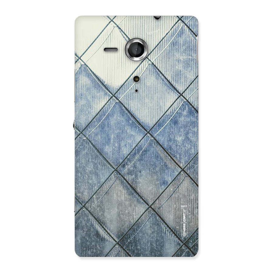 Steel Blue Pattern Back Case for Sony Xperia SP