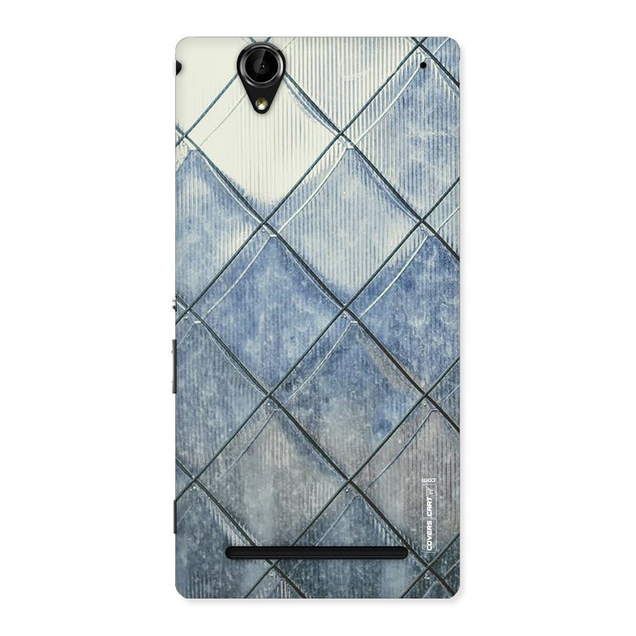 Steel Blue Pattern Back Case for Sony Xperia T2