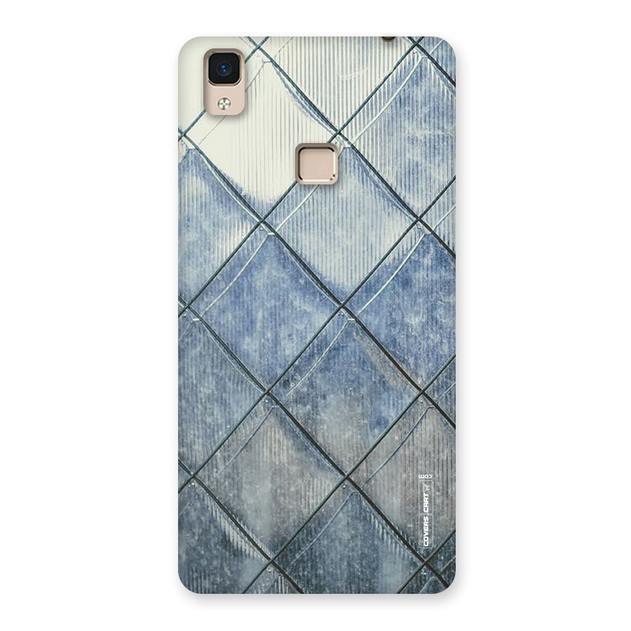 Steel Blue Pattern Back Case for V3 Max