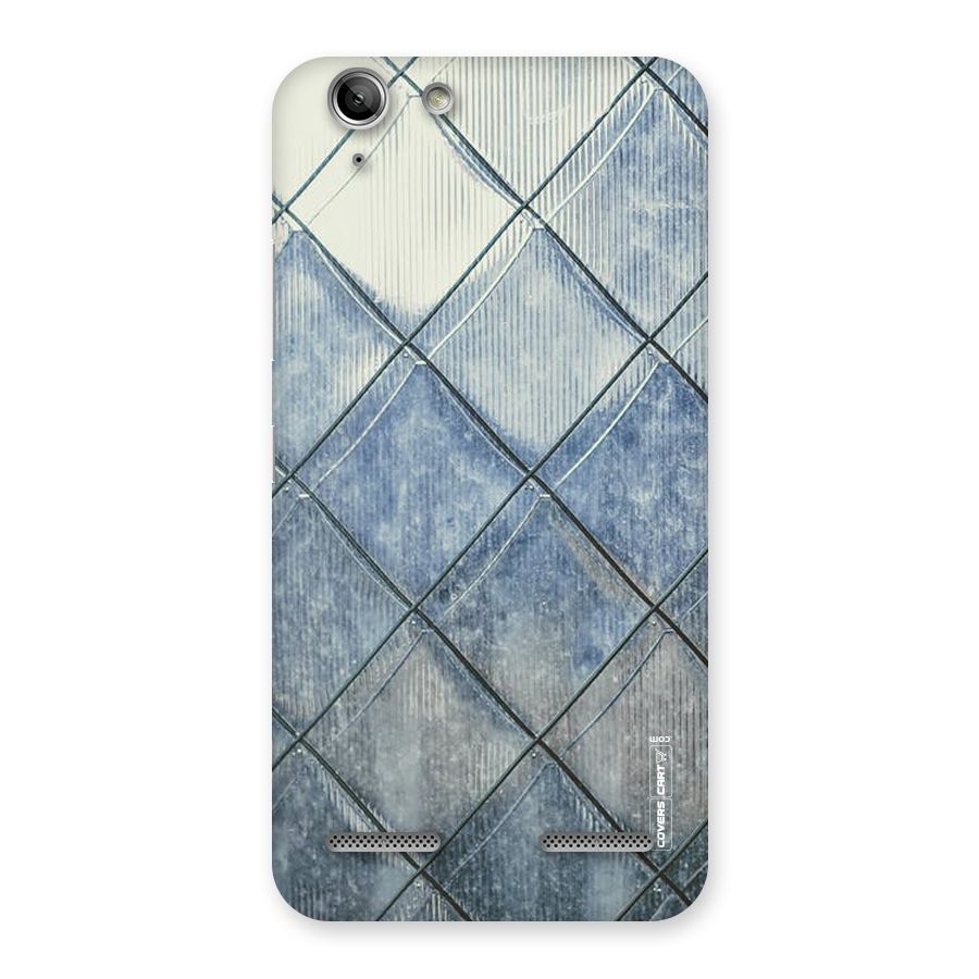 Steel Blue Pattern Back Case for Vibe K5
