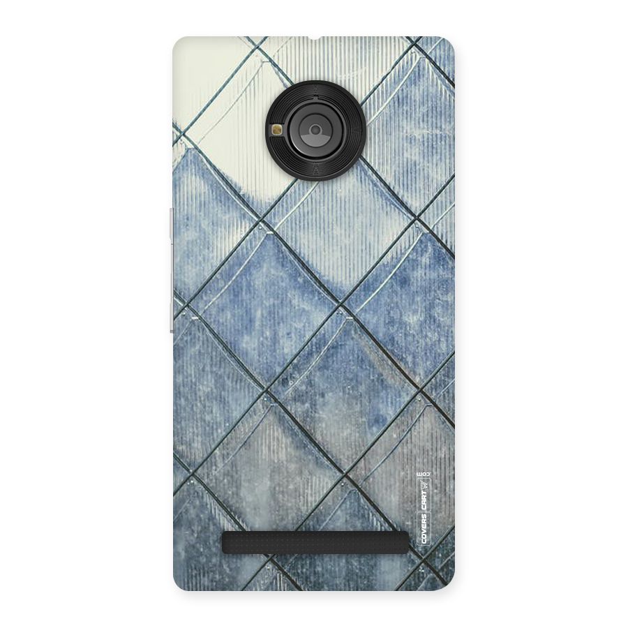 Steel Blue Pattern Back Case for Yu Yunique