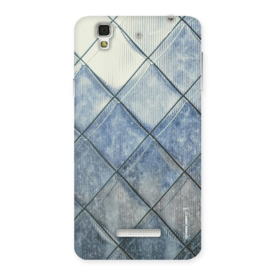 Steel Blue Pattern Back Case for Yu Yureka