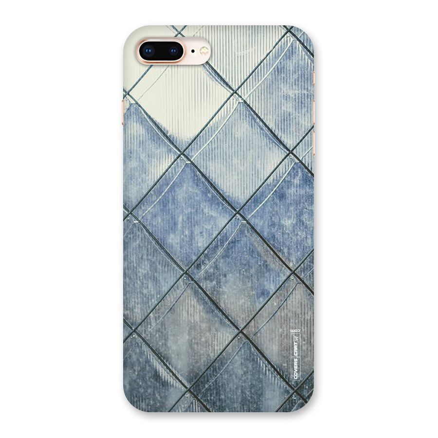 Steel Blue Pattern Back Case for iPhone 8 Plus