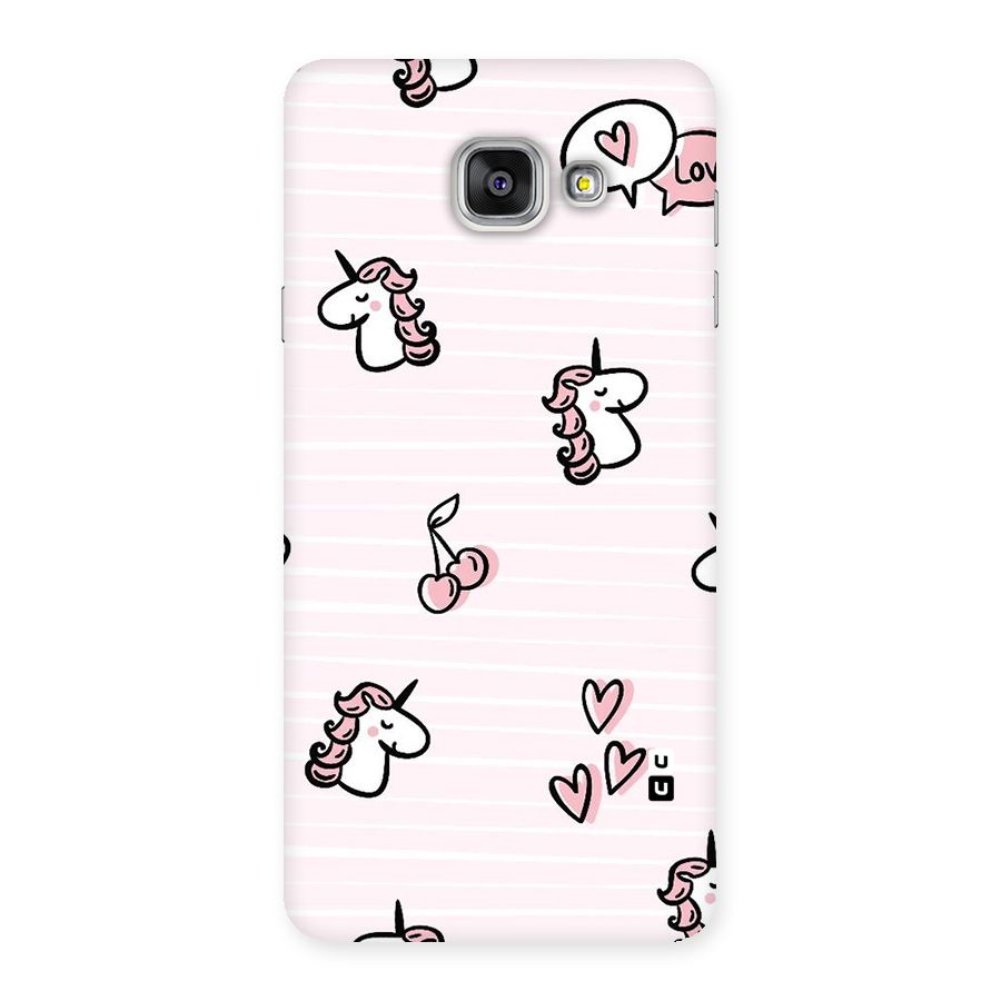 Strawberries And Unicorns Back Case for Galaxy A7 2016