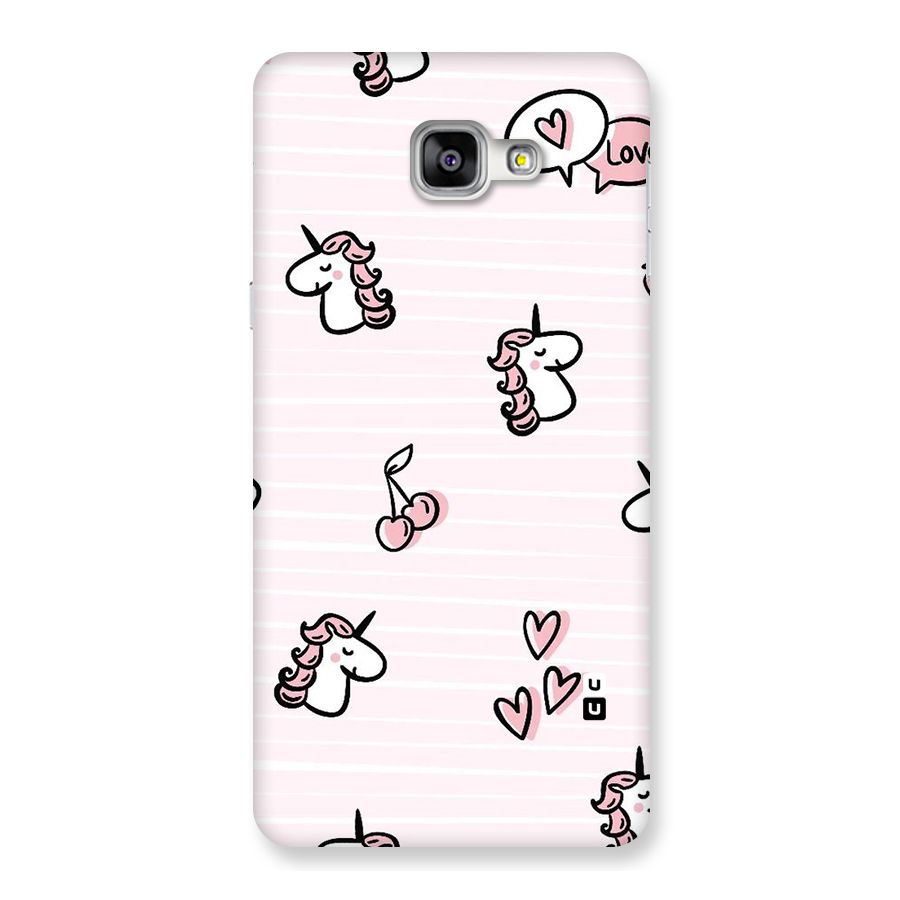 Strawberries And Unicorns Back Case for Galaxy A9