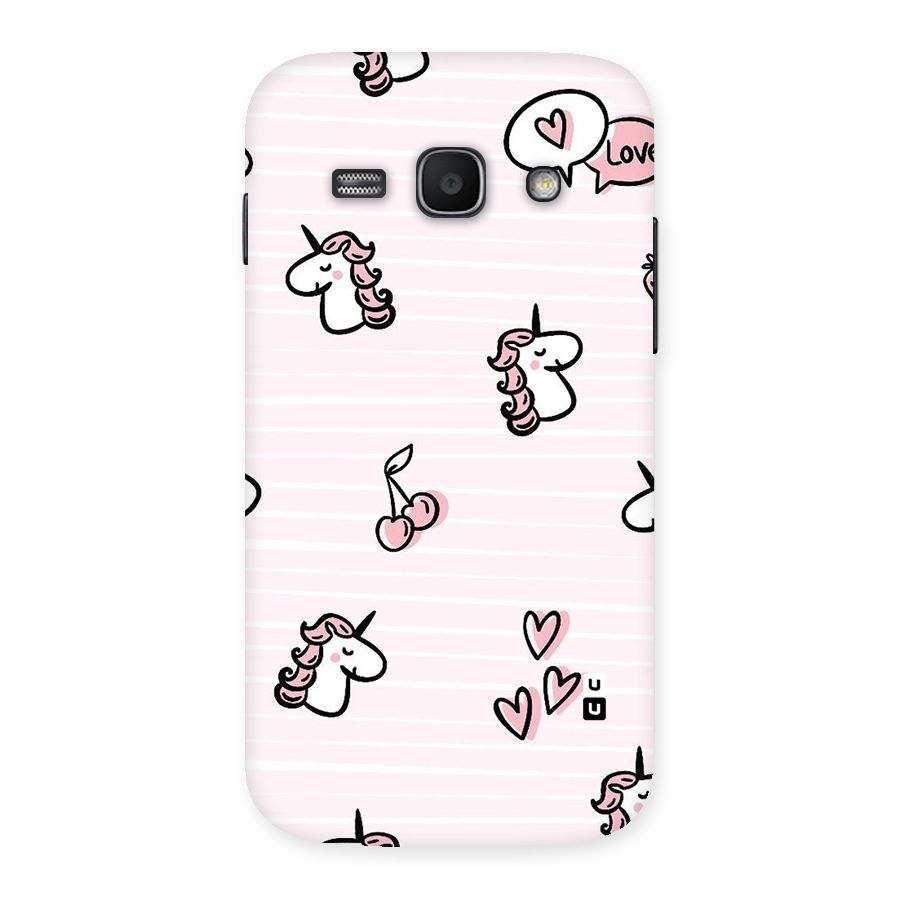 Strawberries And Unicorns Back Case for Galaxy Ace 3