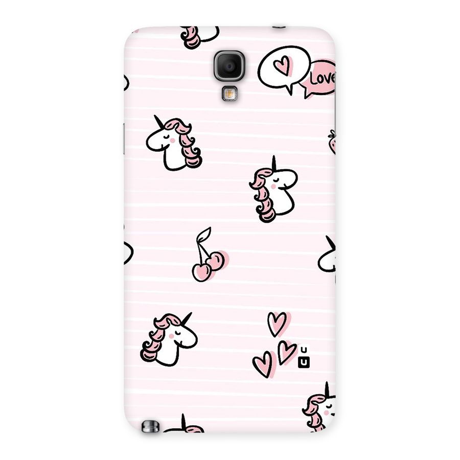 Strawberries And Unicorns Back Case for Galaxy Note 3 Neo