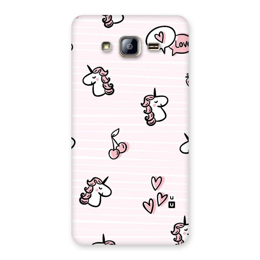 Strawberries And Unicorns Back Case for Galaxy On5