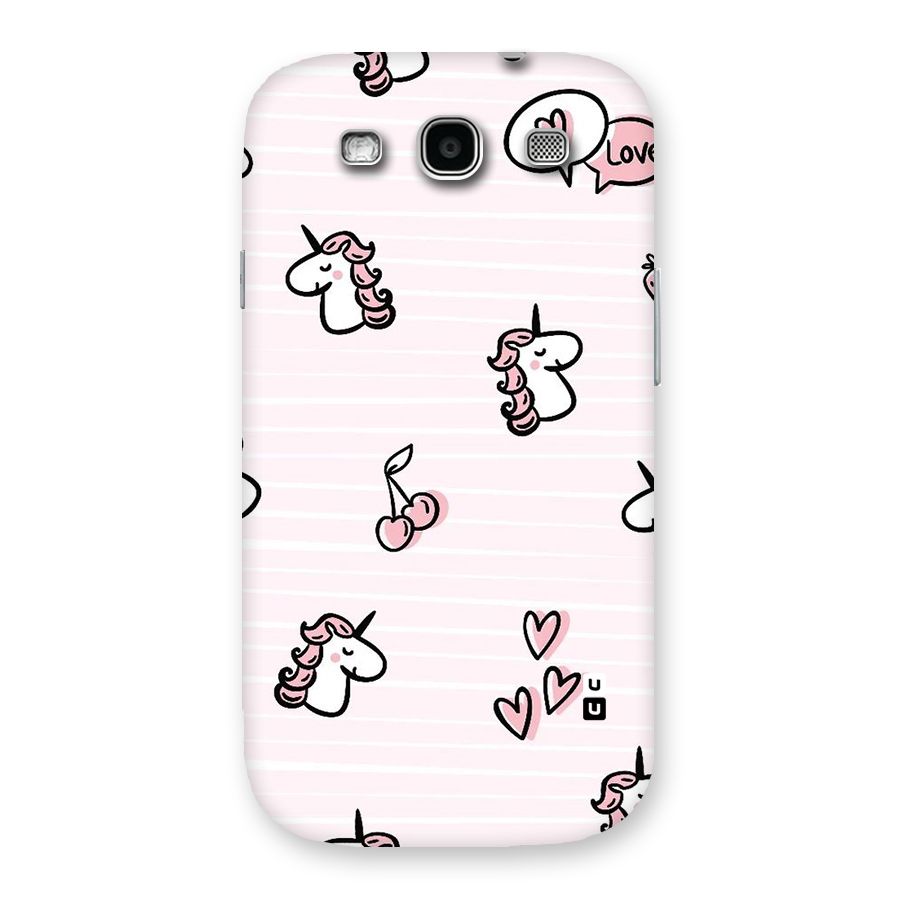 Strawberries And Unicorns Back Case for Galaxy S3 Neo