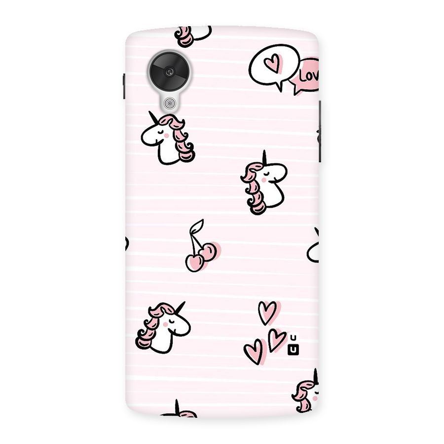 Strawberries And Unicorns Back Case for Google Nexsus 5