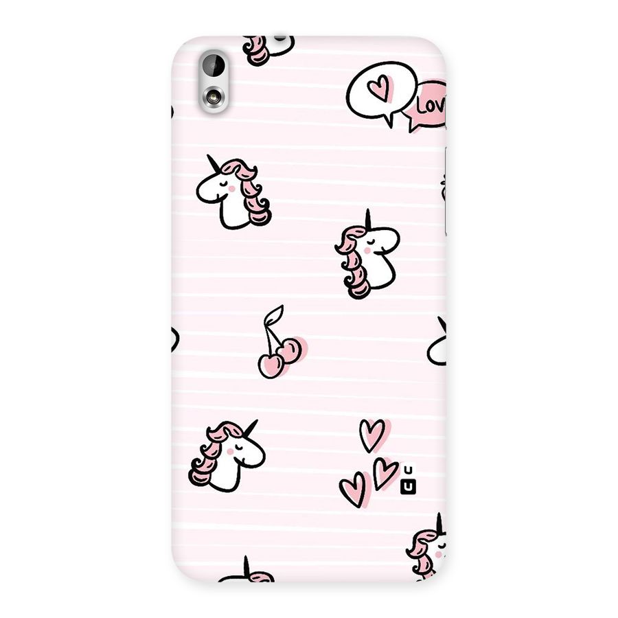 Strawberries And Unicorns Back Case for HTC Desire 816s