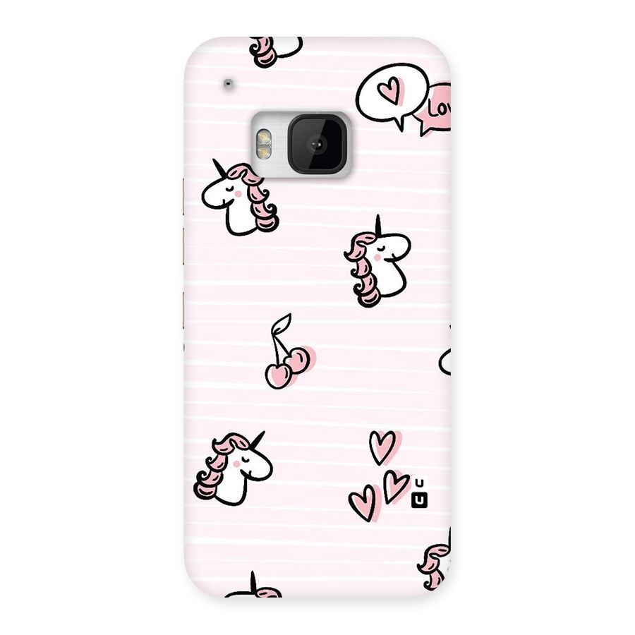 Strawberries And Unicorns Back Case for HTC One M9