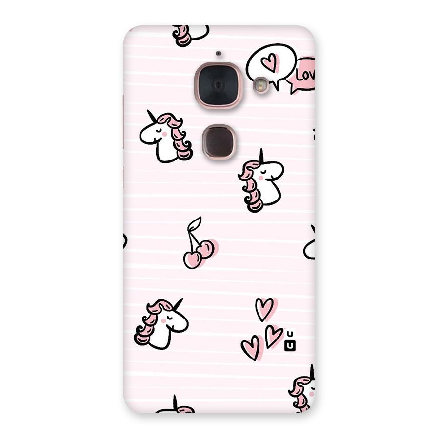 Strawberries And Unicorns Back Case for Le Max 2