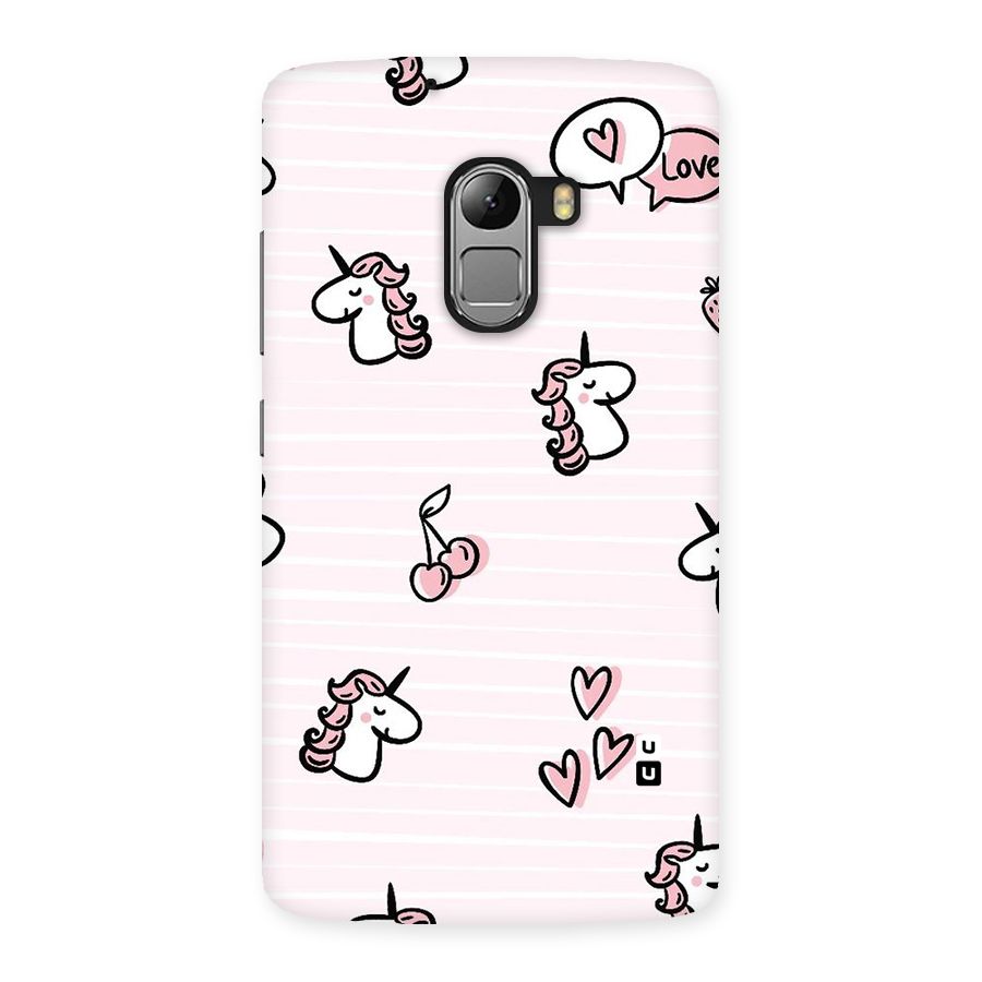 Strawberries And Unicorns Back Case for Lenovo K4 Note