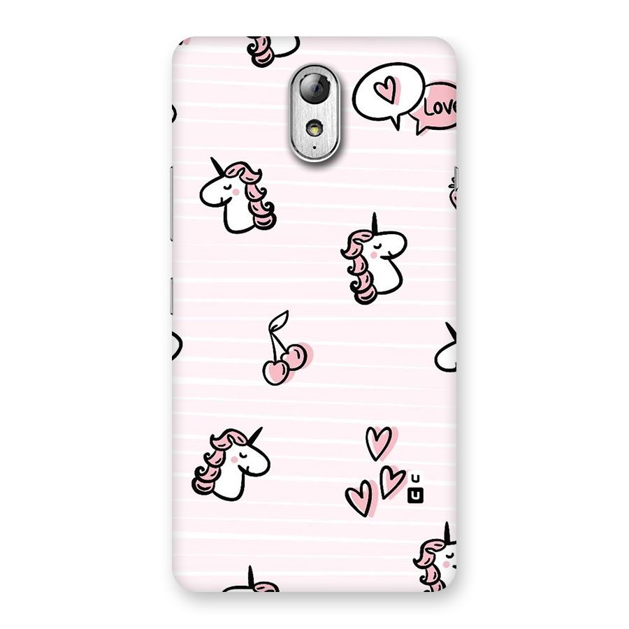 Strawberries And Unicorns Back Case for Lenovo Vibe P1M