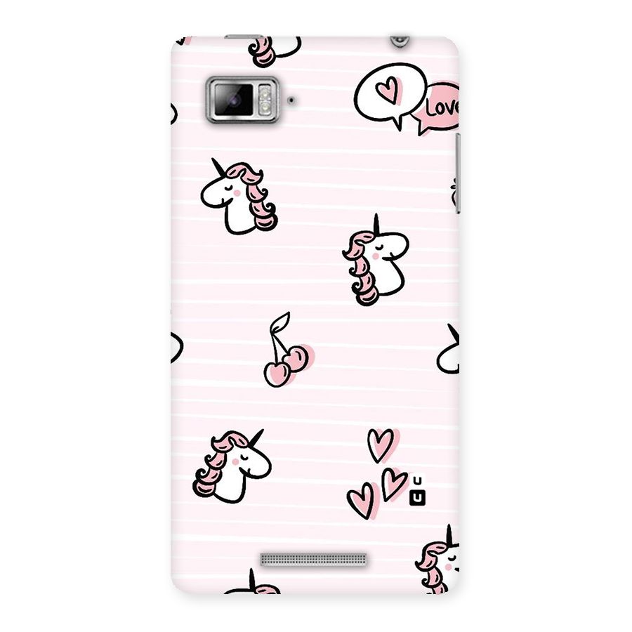Strawberries And Unicorns Back Case for Lenovo Vibe Z K910