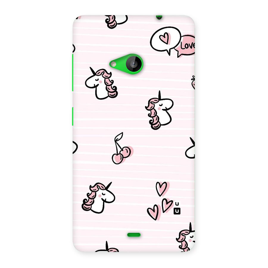 Strawberries And Unicorns Back Case for Lumia 535