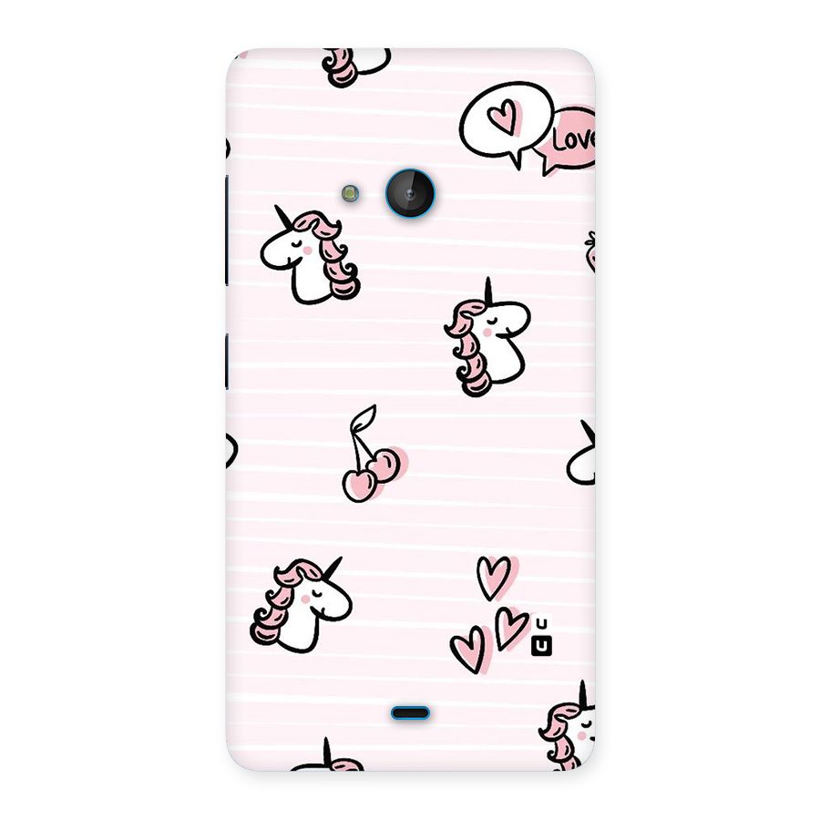 Strawberries And Unicorns Back Case for Lumia 540